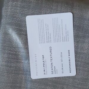 Pottery Barn Seaton Textured Curtains
